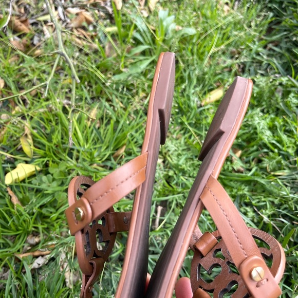 TORY BURCH Miller Sandals Vintage Vachetta size 8.5 - Picture 7 of 11